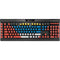 Antigua and Barbuda Flag Distressed K95 RGB PLATINUM Mechanical Gaming Keyboard Skin